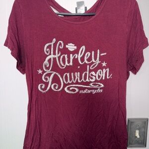 Harley-Davidson Women's Burgundy Top